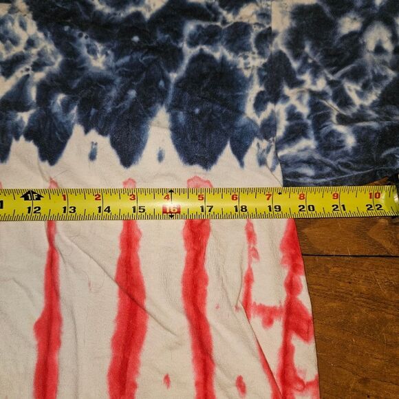 Hanes Brand: WILDCAT Red White Blue Tie Dye Shirt Mens XL/XXL Shirt - Picture 7 of 8